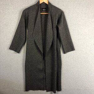 Zara Black and Gray Cardigan Sweater